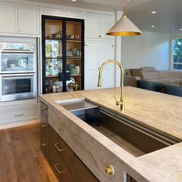 Kitchen remodel in San Clemente - 60" Stainless Steel Workstation Sim