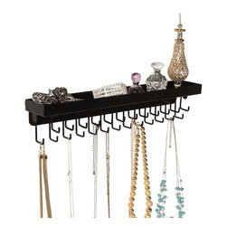 Designers Impressions - Designers Impressions JR22 Small Wall Mounted Jewelry Organizer - Jewelry Boxes And Organizers