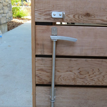 18" Brushed Stainless Steel Contemporary Cane Bolt