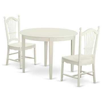 3-Piece Kitchen Nook Dining Set, Table And 2 Dining Chairs
