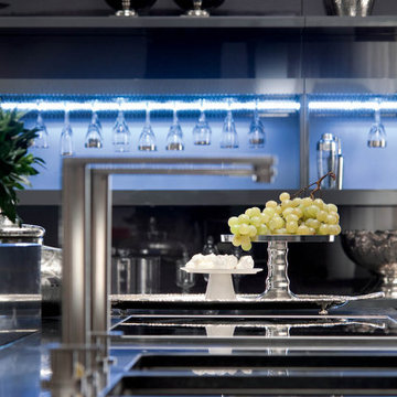Luxury Dark Black Modern Kitchen By Darash Collection