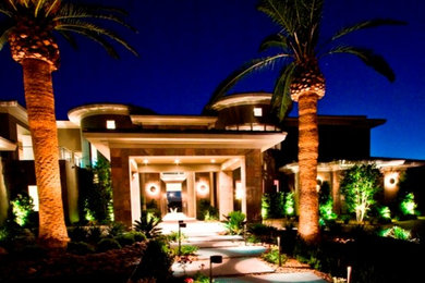 Example of a trendy home design design in Las Vegas