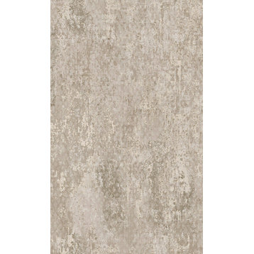 Scratched Concrete Textured Non Woven Wallpaper, Taupe, Double Roll