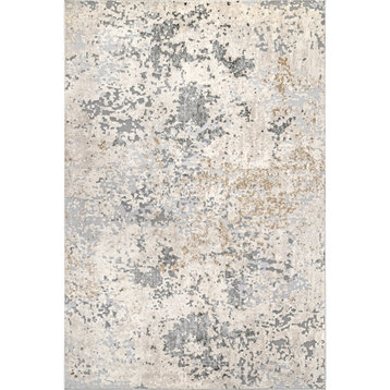 Nuloom Chastin Modern Abstract Area Rug, Beige 6'7"x9'