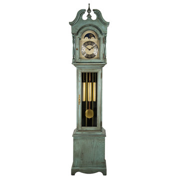Alexandria Grandfather Clock Blue by Hermle Clocks