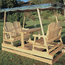 Deluxe Garden Glider - Outdoor Gliders