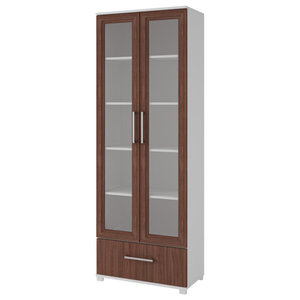 Traditional Bookcase With Glass Doors Traditional Bookcases