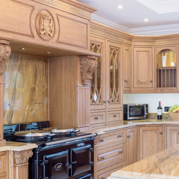 Classic, Sustainable-Wood Victorian Style Kitchen