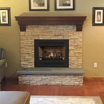 Old Gas ZC remodel for New High Efficency Gas Fireplace
