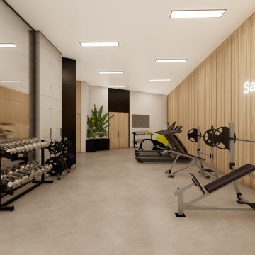 Gimnasio en sótano