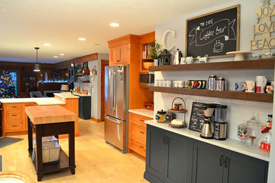 Kitchen - rustic kitchen idea in Other