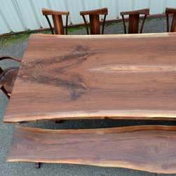 Live Edge Walnut Dining Set - Dining Sets