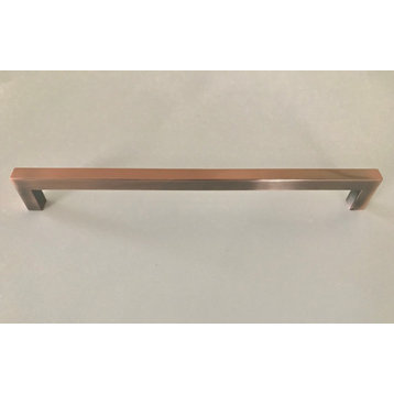 Celeste Square Bar Pull Cabinet Handle Antique Copper Stainless 12mm, 12.5"