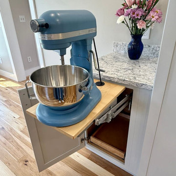 Jarrettsville Kitchen with Hidden Pantry & Blue Island