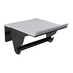 Manillons - Yass Matte Black Toilet Paper Holder - Toilet Paper Holders