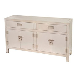 Polished Stainless Steel Buffet - Buffets And Sideboards