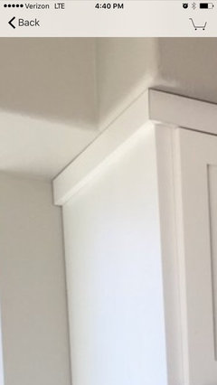 Crown Molding On Shaker Style Cabinets