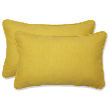 Fresco Melon Rectangular Throw Pillow, Set of 2, Yellow