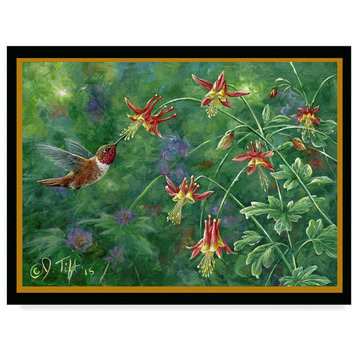 Jeff Tift 'Rufous Hummingbird' Canvas Art, 24"x18"