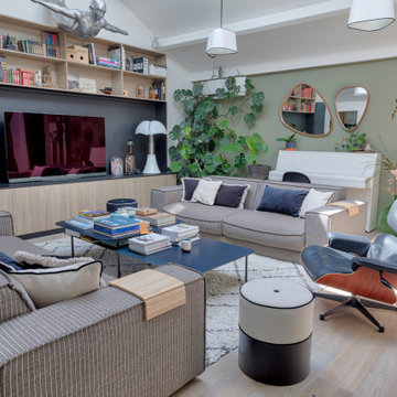 SURÉLÉVATION DE MAISON AVEC TOIT-TERRASSE