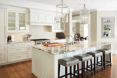 Inspiration for a transitional kitchen remodel in Edmonton