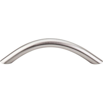 Top Knobs  -  Nouveau Curved Wire Pull 3 3/4" (c-c) - Brushed Satin Nickel