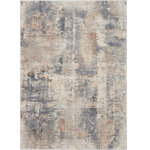 Nourison - Nourison Rustic Textures 3'11" x 5'11" Beige/Grey Modern Indoor Area Rug - At home in a country cabin or urban loft, the Rustic Textures Collection from Nourison blends earthen tones and contemporary abstracts together in beautifully textured modern rugs that are sure to bring a rustic sensibility to any decor.