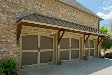 This is an example of a traditional attached garage in Atlanta.