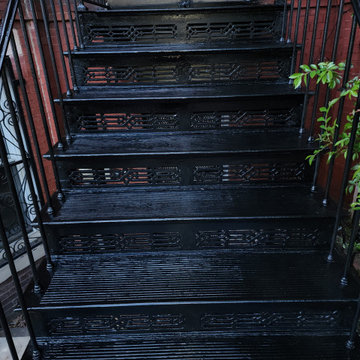 Restoration cast iron staircase