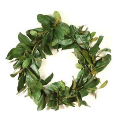 Shop Magnolia Leaf Garland Products on Houzz - Distinctive Designs - Wreath 24