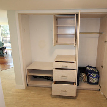Custom Closet Modern Cabinetry for Hall Entryway