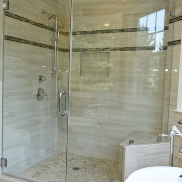 Enjoying of an Elegant/Relaxing Spa Feeling Bathroom Makeover in McLean VA