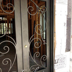 Pauline double square with transom - Front Doors