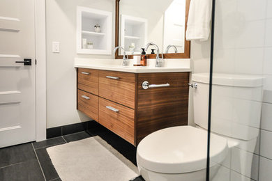 Inspiration for a transitional bathroom remodel in Other