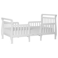 Dream On Me Emma 3 in 1 Convertible Toddler Bed, White