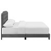 Modway Amelia Queen Modern Style Performance Velvet Bed in Gray Finish