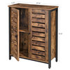 VASAGLE LOWELL Standing Cabinet, Storage Cabinet, Cupboard,Rustic Brown,ULSC78BX