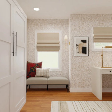 Multifunctional Office Space with Murphy Bed