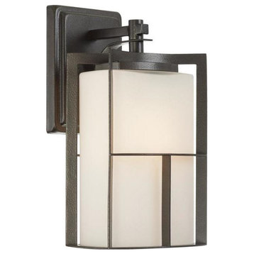 Charcoal 1 Light 13" Outdoor Wall Lantern from the Braxton Collection