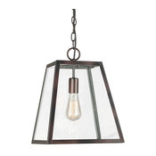 Signature 1 Light Mini Pendant in Antique Bronze