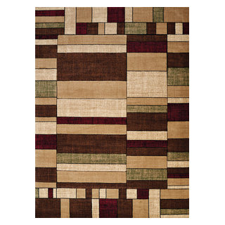 United Weavers Contours Echelon Multi Area Rug 5'3x7'6 - Rustic - Area ...