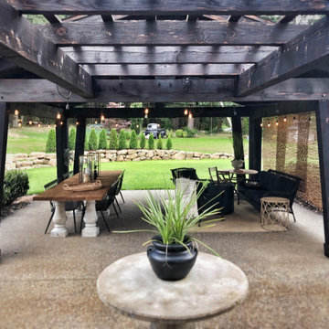 Modern Farmhouse Timber Patio