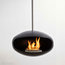 Cocoon Aeris Black Hanging Fireplace