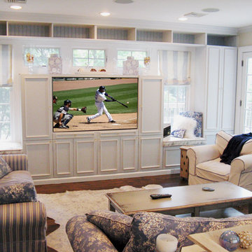 TV in Custom Cabinet - South Orange, NJ