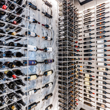 Striking Marble Wine Room