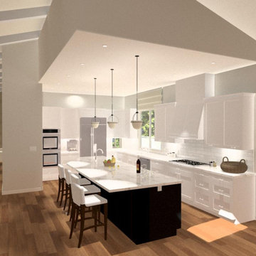 Alamo Whole Home Remodel and two story addition Design by Rexford Design