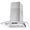 Cosmo 30" 380 CFM Ducted Wall Mount Range Hood Kitchen Hood in Stainless Steel