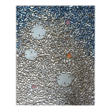 Rock pebble tile design ideas