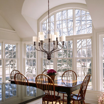 Sheffield Chandelier above Dining Table
