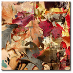Ready2HangArt - Fall Ink VIII, Canvas Wall Art, 30"x30" - Expose your space to the marvels of nature when you bring 'Fall Ink VIII' to your interiors. A truly unique mosaic formed from the foliage cascaded onto the earth with the change of seasons. Handcrafted in the U.S.A., this gallery wrapped canvas art arrives ready to hang on your wall. Refine your space with an art piece from Ready2HangArt's Fall Ink collection, which will effortlessly bring a warm essence of autumn to any style of decor.